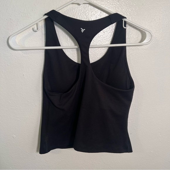 Old Navy Active PowerSoft Racerback Crop Tank Black XS - Picture 6 of 9
